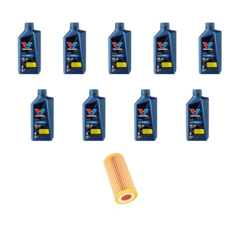 Kit filtro olio e 9L compatibile con Ssangyong Kyron 2.7 Xdi 121kw dal 2005 (1/3)