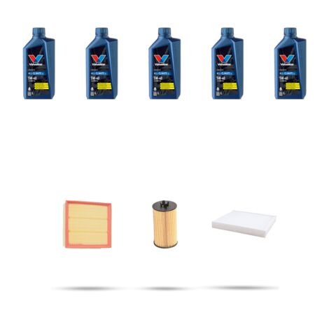 Kit tagliando 3 FILTRI e 5L OLIO compatibile con Opel Zafira B 1.6 CNG 110kw dal 2009 (1/5)