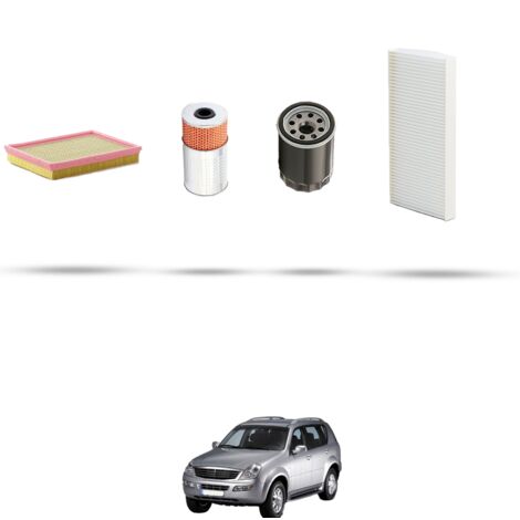 Kit tagliando 4 filtri compatibile con Chevrolet Rexton 2.9 TD 88Kw dal 2002 (1/5)