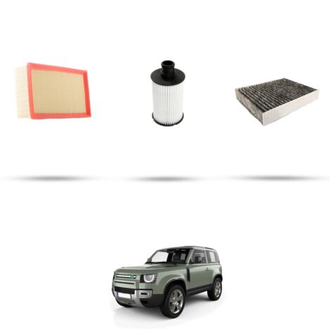 Kit tagliando 3 filtri compatibile con Land Rover Defender (L663) 3.0 P400 MHEV 294kw dal 2019 (1/4)