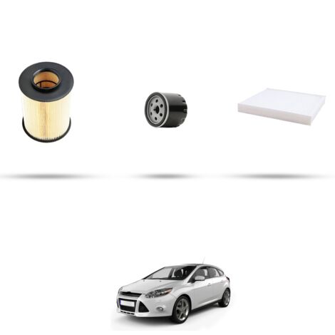 Kit tagliando 3 filtri compatibile con Ford Focus III 1.6 Ti-VCT Flexifuel 88kw dal 2011 (1/4)