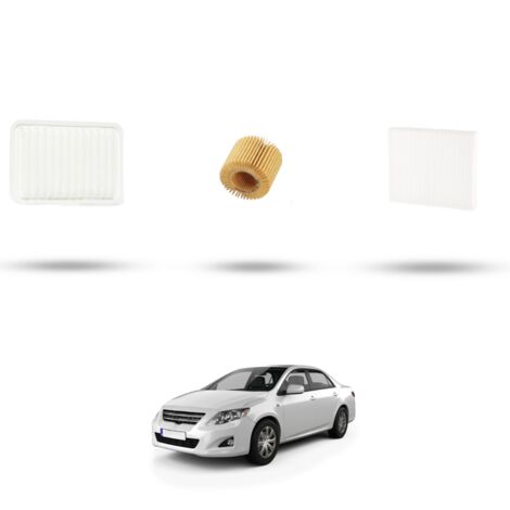 Kit tagliando 3 filtri compatibile con Toyota Corolla X (E14/E15) 1.33 VVT 74kw Dal 2008 (1/4)