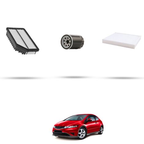 Kit tagliando 3 filtri compatibile con Honda Civic VIII 1.4 61kw dal 2006 (1/4)