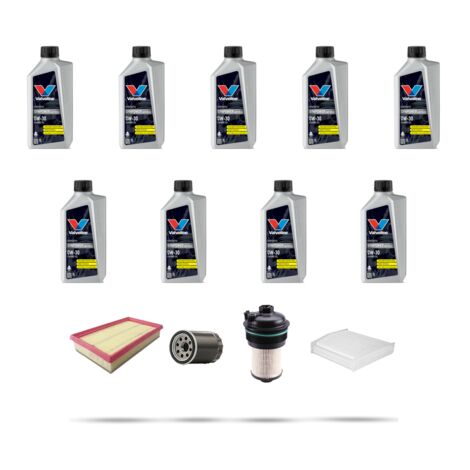 Kit tagliando 4 FILTRI e 9L OLIO compatibile con Ford Transit Custom 2.0 Ecoblue 77kw dal 2016 (1/5)