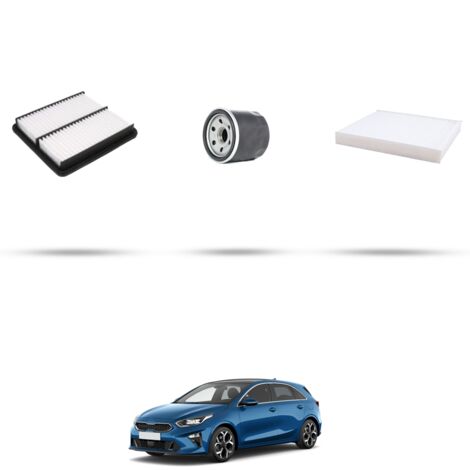 Kit tagliando 3 filtri compatibile con Kia Cee D III (CD) 1.6 Gdi Hybrid 104kw dal 2019 (1/4)