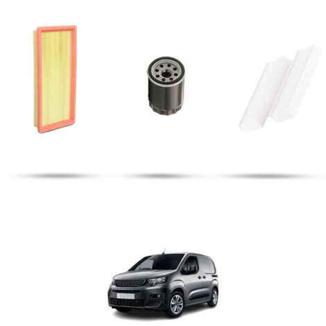 Kit tagliando 3 filtri compatibile con Peugeot Partner III (k9) 1.2 THP 81kw Dal 2018 (1/4)