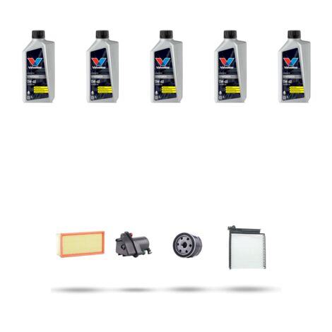 Kit tagliando 4 FILTRI e 5L OLIO compatibile con Renault Clio III 1.5 DCI 48kw Dal 2005 (1/5)