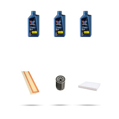 Kit tagliando 3 FILTRI e 3L OLIO compatibile con Lancia Ypsilon II (312) 1.2 Bifuel 51kw dal Dal 2011 (1/5)