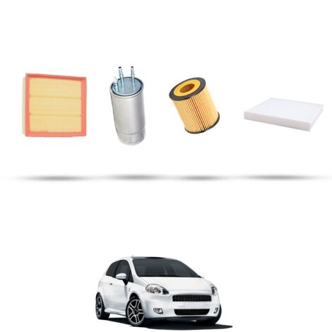 Kit tagliando 4 filtri compatibile con Fiat Grande Punto 1.9 Multijet 85kw dal 2006 (1/5)
