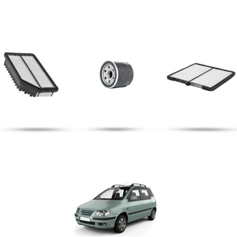 Kit tagliando 3 filtri compatibile con Hyundai Matrix 1.6 66kw dal 2002 (1/4)