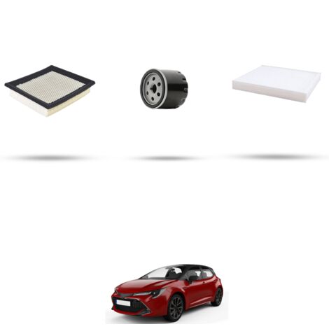 Kit tagliando 3 filtri compatibile con Toyota Corolla XII (E210) 2.0 Hybrid 135kw Dal 2021 (1/4)