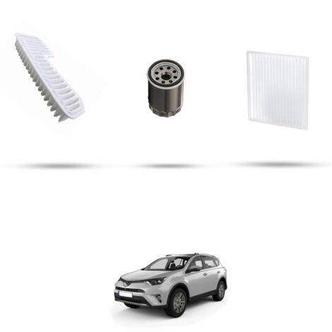 Kit tagliando 3 filtri compatibile con Toyota Rav 4 II 1.8 VVTi 92kw Dal 2000 (1/4)