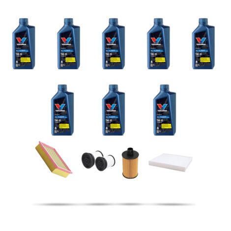 Kit tagliando 4 FILTRI e 8L OLIO compatibile con Jeep Grand Cherokee IV (WK,Wk2) 3.0 CRD V6 160kw dal 2011 (1/5)