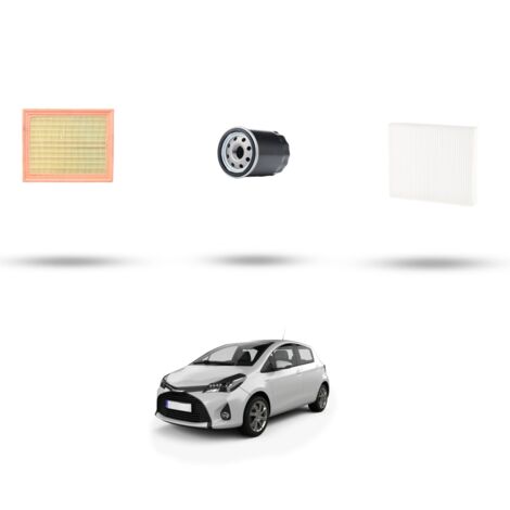 Kit tagliando 3 filtri compatibile con Toyota Yaris III (XP13) 1.5 Hybrid 74kw Dal 2012 (1/4)