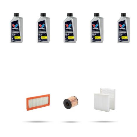 Kit tagliando 3 FILTRI e 5L OLIO compatibile con Citroen Ds3 1.6 Thp 121kw dal 2014 (1/5)