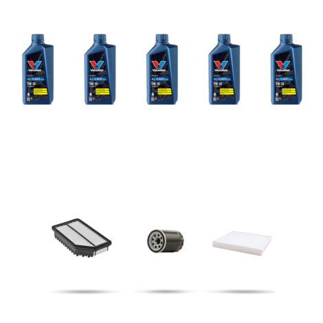 Kit tagliando 3 FILTRI e 5L OLIO compatibile con Hyundai ix35 2.4 mpi 128kw dal 2010 (1/5)