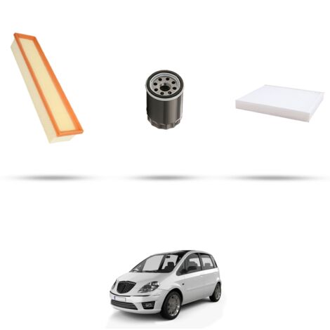 Kit tagliando 3 filtri compatibile con Lancia Musa 1.4 LPG 57kw dal 2010 (1/4)