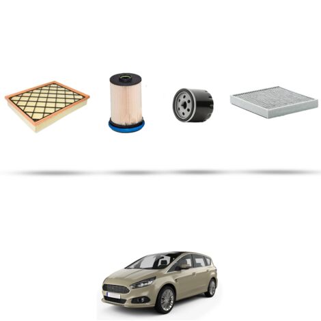 Kit tagliando 4 filtri compatibile con Ford S-Max II 2.0 EcoBlue 140kw dal 2018 (1/5)