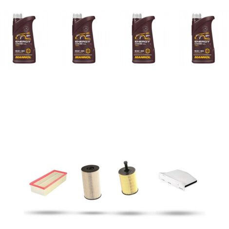 Kit tagliando 4 FILTRI e 4L OLIO compatibile con Vw Passat (3c2,3c5) 2.0 TDI 90kw Dal 2005 al 2007 (1/5)