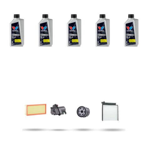 Kit tagliando 4 FILTRI e 5L OLIO compatibile con Renault Clio III 1.5 DCI 78kw Dal 2005 (1/5)