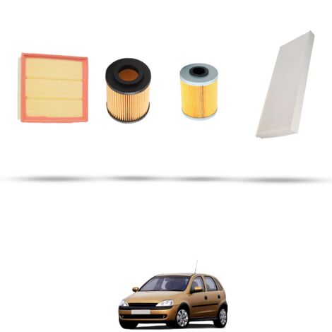 Kit tagliando 4 filtri compatibile con Opel Corsa C 1.7 DI 48kw Dal 2000 (1/5)