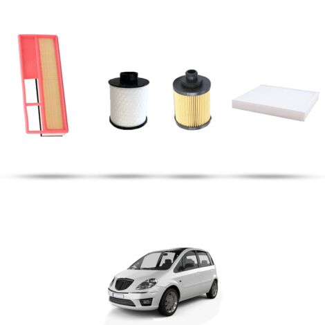 Kit tagliando 4 filtri compatibile con Lancia Musa 1.3 Mjt 51kw 2004 (1/5)