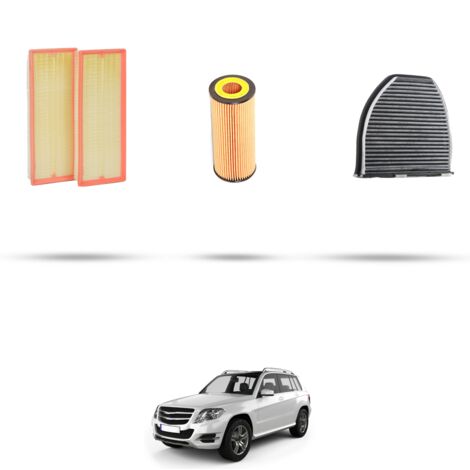 Kit tagliando 3 filtri compatibile con Mercedes GLK (X204) 350 200kw Dal 2008 (1/4)