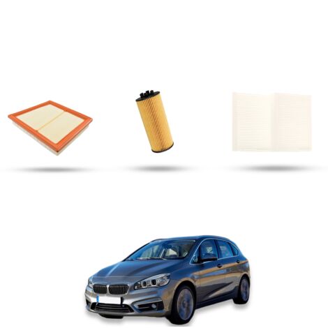 Kit Tagliando 3 filtri compatibile con BMW Serie 2 (F44,F45,F46) 225xe 162kw dal 2020 (1/4)