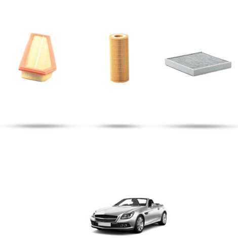 Kit tagliando 3 filtri compatibile con Mercedes Slk (R172) 250 CGI 150kw Dal 2011 (1/4)