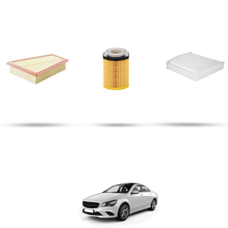 Kit tagliando 3 filtri compatibile con Mercedes CLA (C117,X117) 250 155kw Dal 2013 (1/4)