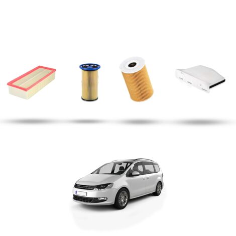 Kit tagliando 4 filtri compatibile con Vw Sharan II (7N) 2.0 TDI 130kw Dal 2013 (1/5)