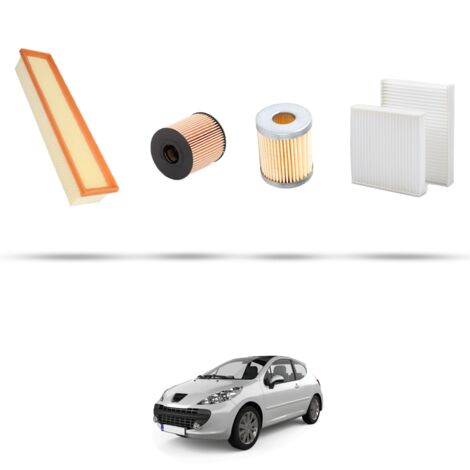 Kit tagliando 4 filtri compatibile con Peugeot 207 1.4 8v 54kw dal 2008 (1/5)