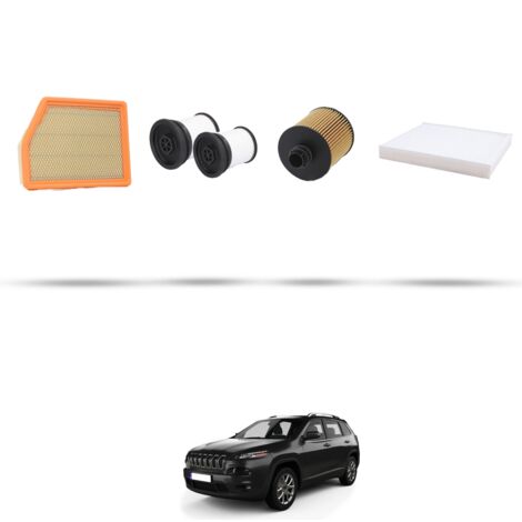 Kit tagliando 4 filtri compatibile con Jeep Cherokee IV (KL) 2.0 CRD 125kw dal 2013 (1/5)