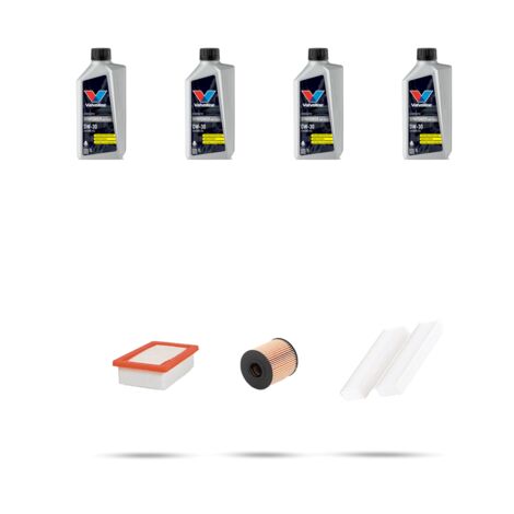 Kit tagliando 3 FILTRI e 4L OLIO compatibile con Peugeot 5008 1.6 THP 121kw dal 2012 (1/5)