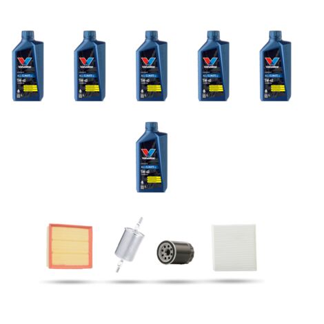 Kit tagliando 4 FILTRI e 6L OLIO compatibile con Audi A6 (C5) 2.7 v6 169kw dal 1997 (1/5)