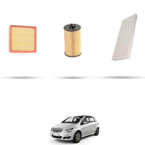 Kit tagliando 3 filtri compatibile con Mercedes Classe B (W245) B180 NGT 85kw Dal 2008 al 2011 (1/4)