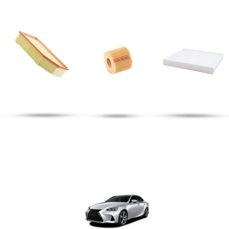 Kit tagliando 3 filtri compatibile con Lexus IS (E3) 200t 180kw dal 2015 (1/4)