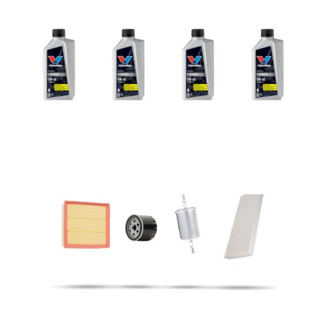 Kit tagliando 4 FILTRI e 4L OLIO compatibile con Opel Corsa C 1.4i 16V 66kw Dal 2000 (1/5)