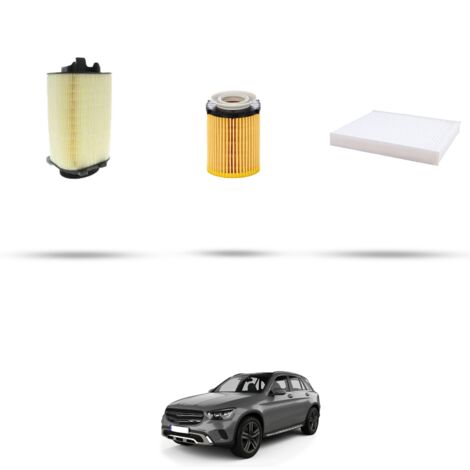 Kit tagliando 3 filtri compatibile con Mercedes Classe GLC (X253,C253) 350 Hybrid 235kw dal 2015 (1/4)