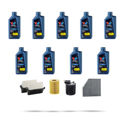 Kit tagliando 4 FILTRI e 9L OLIO compatibile con Mercedes Classe E (W213,S213,A213) E350 D 190kw Dal 2016 (1/5)