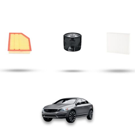 Kit tagliando 3 filtri compatibile con Volvo S60 II V60 Cross Country 1.6 T4 132kw dal 2010 (1/4)