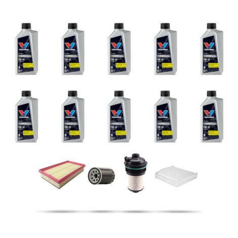 Kit tagliando 4 FILTRI e 10L OLIO compatibile con Ford Tourneo Custom 2.0 TDCi EcoBlue 125kw dal 2016 (1/5)