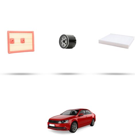 Kit tagliando 3 filtri compatibile con Vw Jetta VII (BU3) 1.4 TSI 110 kw Dal 2017 (1/4)