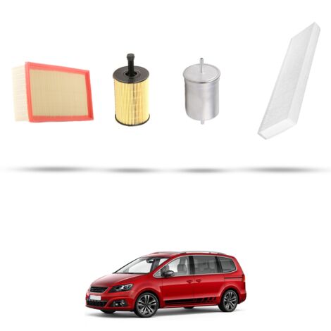 Kit tagliando 4 filtri compatibile con Seat Alhambra (7V) 2.8 6V 150kw dal 2000 al 2010 (1/5)