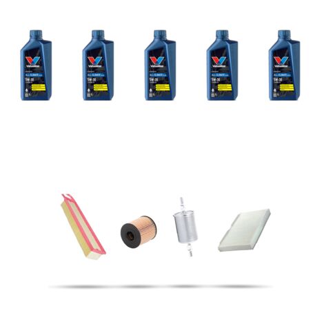 Kit tagliando 3 FILTRI e 5L OLIO compatibile con Peugeot 308 1.6 16v 88kw Dal 2007 (1/5)
