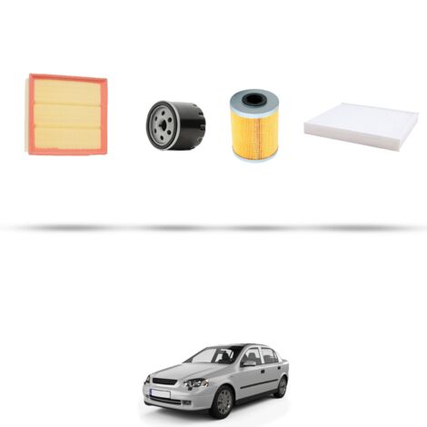 Kit tagliando 4 filtri compatibile con Opel Astra G 1.7 Turbo Diesel 50kw dal 1998 (1/5)