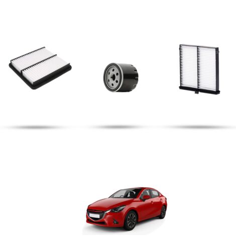 Kit tagliando 3 filtri compatibile con Mazda 2 (DL) Skyactiv-G 115 85kw Dal 2015 (1/4)