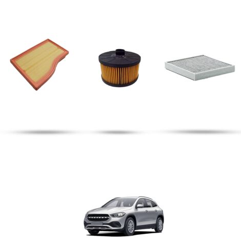 Kit tagliando 3 filtri compatibile con Mercedes GLA (H247) 180 100kw Dal 2020 (1/4)