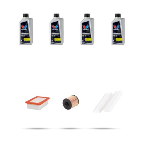 Kit tagliando 3 FILTRI e 4L OLIO compatibile con Peugeot 308 II 1.6 THP 110kw dal 2014 (1/5)