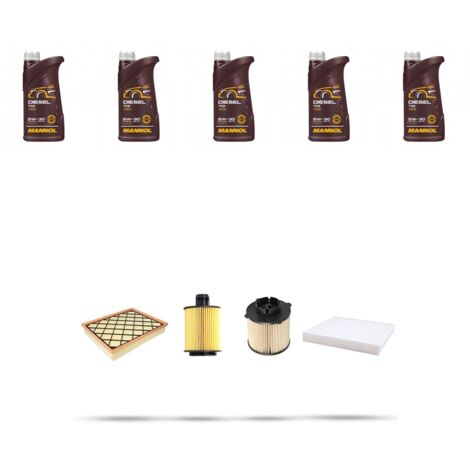 Kit tagliando 4 FILTRI e 5L OLIO compatibile con Opel Insigna 2.0 Cdti 120kw dal 2013 (1/5)